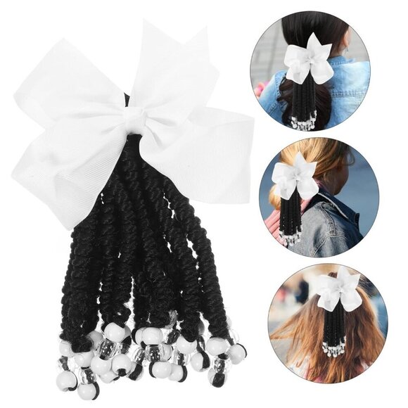 3PCS Synthetic Fiber Ponytail Beads Dreadlocks Hair Extensions Kids Women main image 7